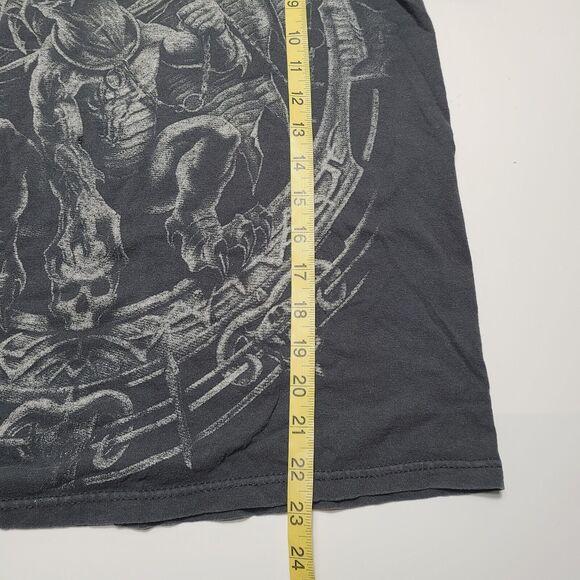 Vintage Dragon Mystical Creature Skull Folktale Graphic T-Shirt Size Small - Picture 5 of 7